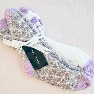 Fuzzy purple socks